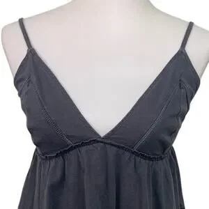 New Aerie Womens Small PolyCotton Spaghetti Strap Handkerchief Hem Tank Top